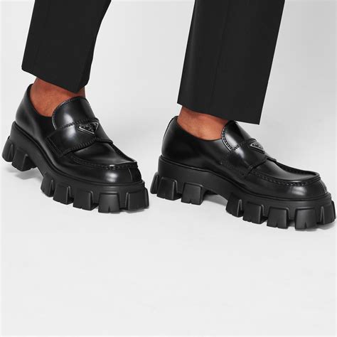 are prada monolith loafers comfortable|prada buckle loafer.